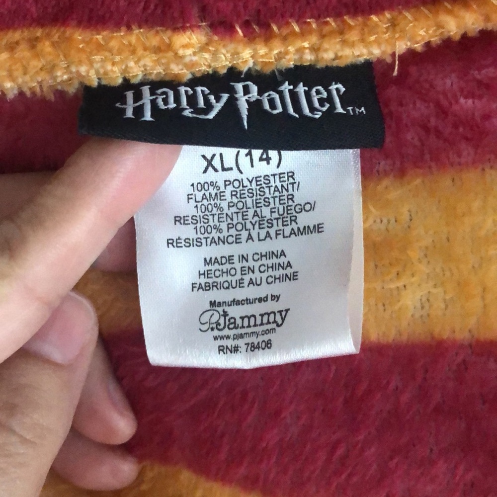Harry Potter Junior Girls Striped Ruffle Robe - Picture 6 of 7